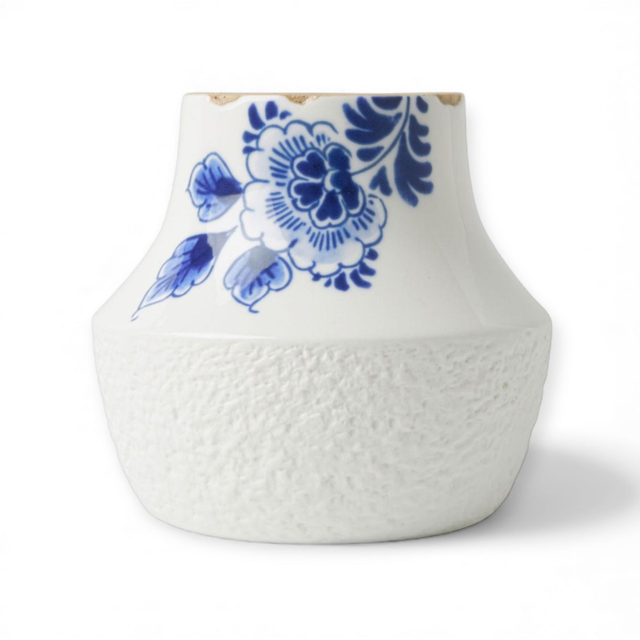 Heinen Delfts Blauw Blauw Bloesem vaas nr. 2