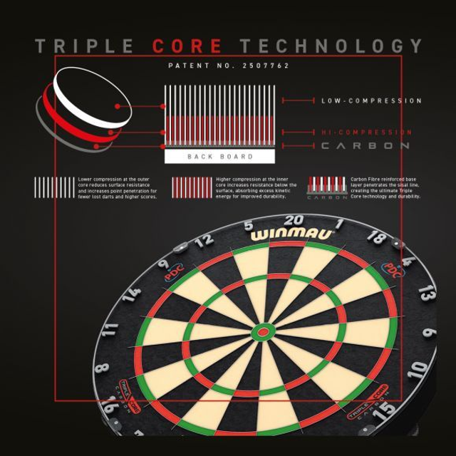 Winmau Blade 6 Triple Core Carbon 5023231013224