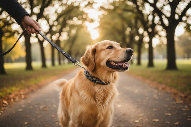 Collier cuir véritable cousu main 40 a 48 cm