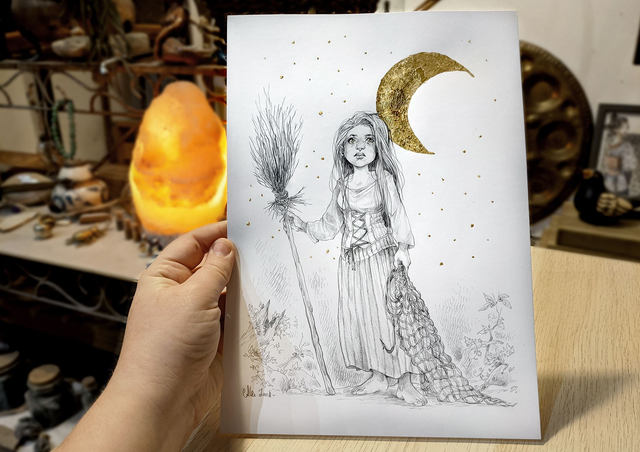 La Petite Sorcière, Format A4, 21 x 29,7 cm