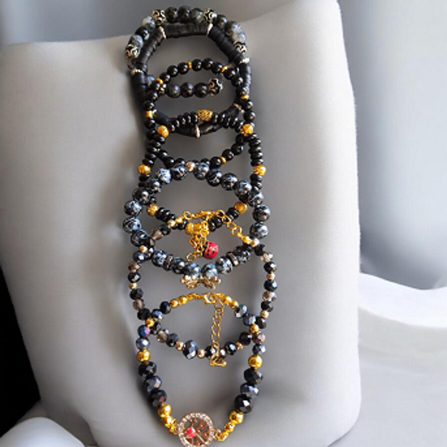 VENTE FLASH – LOT de bracelets noir