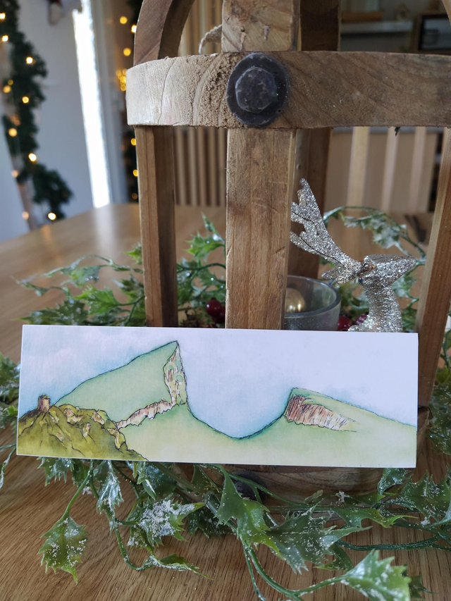 Marque Pages "Pic Saint Loup et Hortus", 5 x 15cm