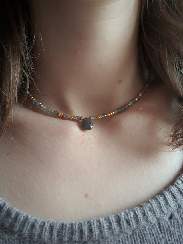 Collier Lueur doré - Labradorite