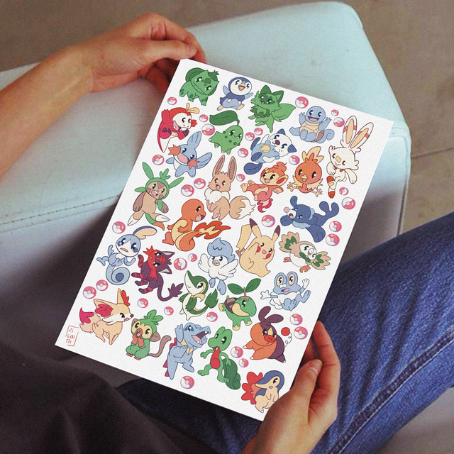 Print - Starter Pokémon