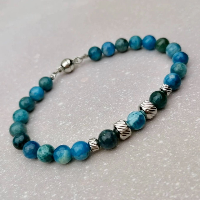 Bracelet Apatite bleue