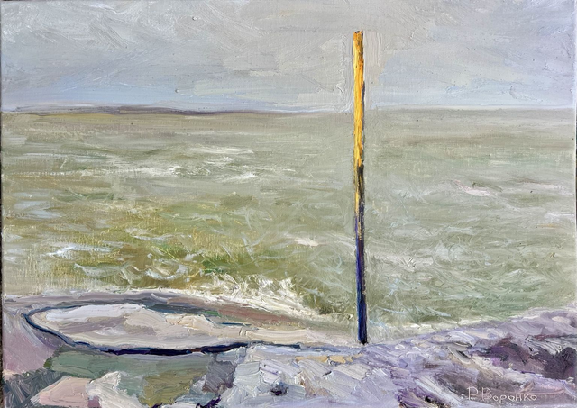 Zwischen Wind und Wellen – Öl auf Leinwand, 50 × 70 cm, 2026 | Between Wind and Waves