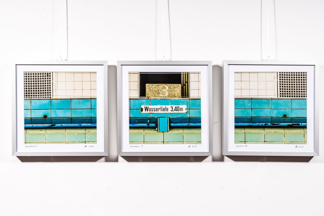 Print im Rahmen Stadtbad Triptychon "Stadtbad"