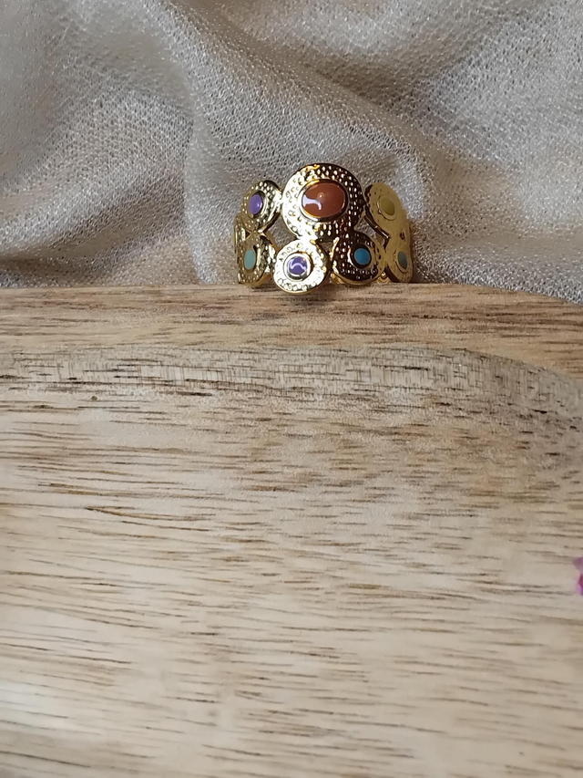 Bague ajustable en acier inoxydable 