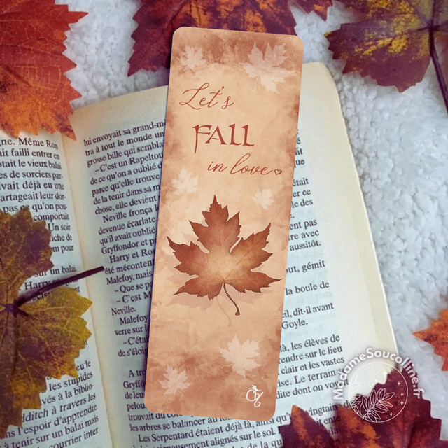 Let&#039;s fall in love - Marque-Page