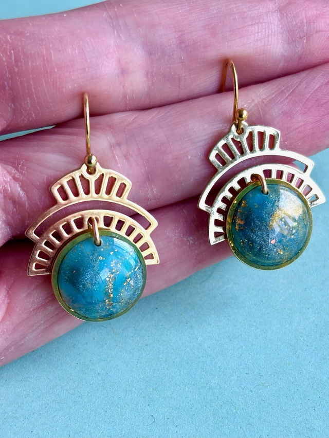 Boucles « Calice lunaire »