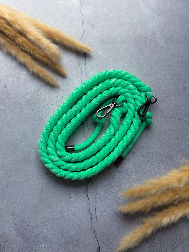 Bag Strap Braided (S) | mint-grün | Taschengurt
