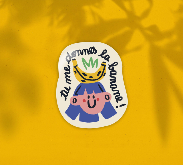 Sticker "Tu me donnes la banane" 🍌