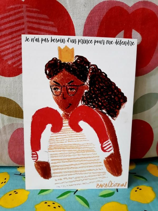 Carte Princesse boxeuse