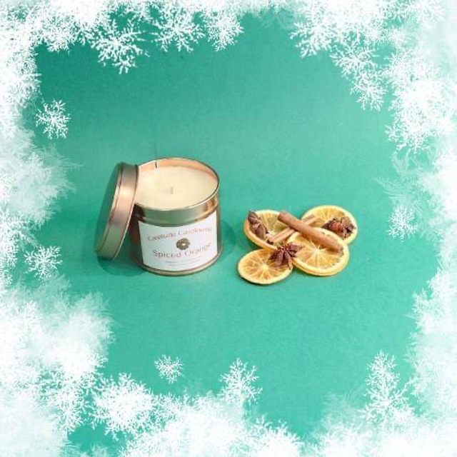 Orange Spice Tin Candle