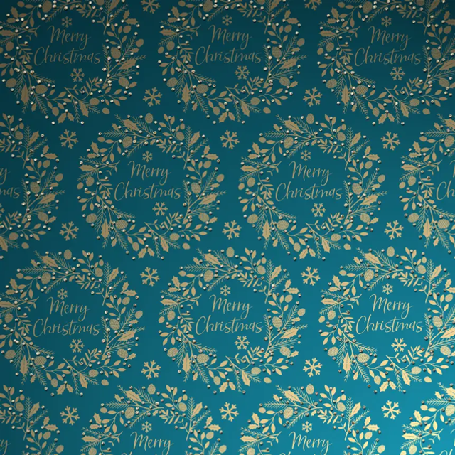 Christmas Luxe Gold Roll Wrap