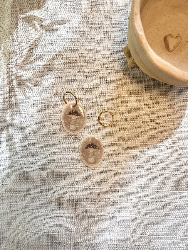 Boucles d'oreille Mushroom 🍄‍🟫