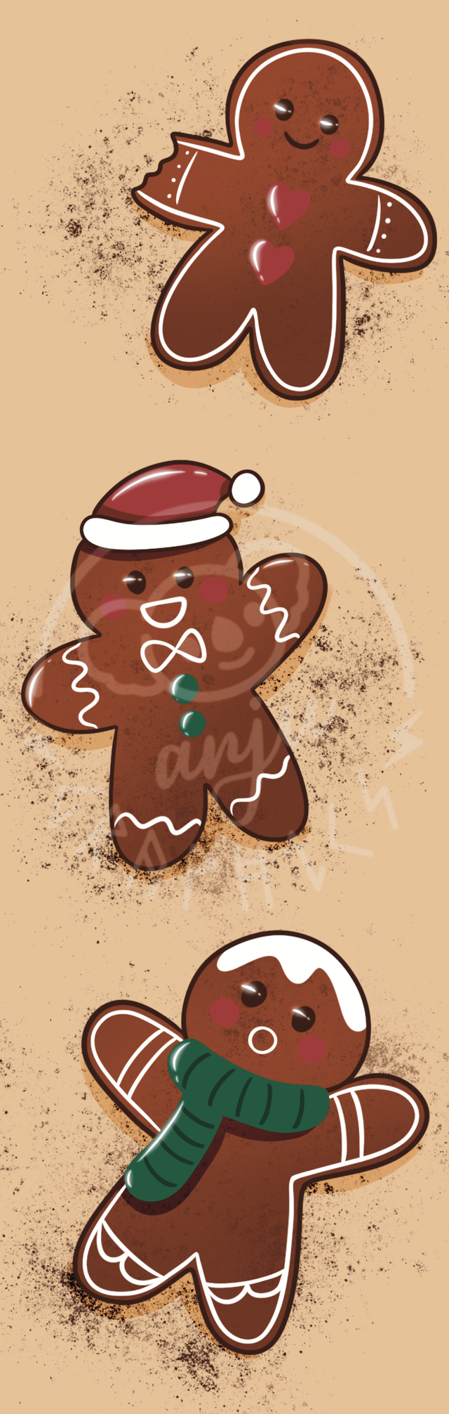 DAY 15 - Bonhomme pain d'épices - Marque-page