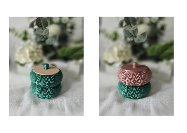 Boîtes à bijoux empilables x2 - BimBam Box "New-Yorkaise"