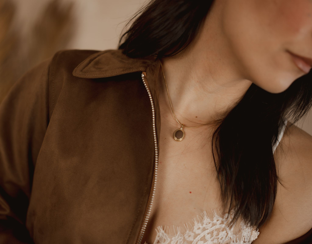 Necklace with Polymer Clay ~ Diamond