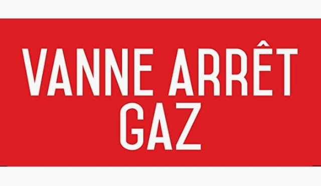 Vanne Arrêt Gaz 30x20cm