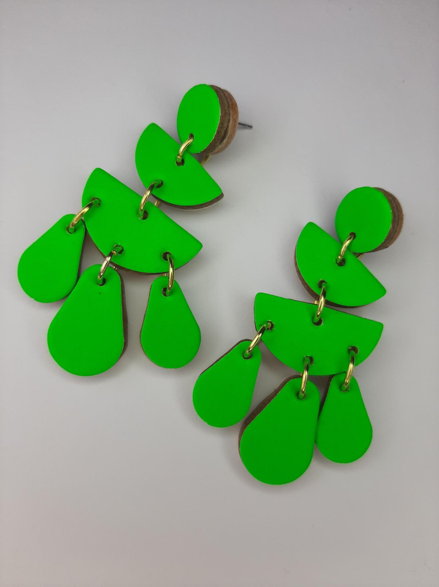 SALE! Chandelier style earrings - NEON GREEN