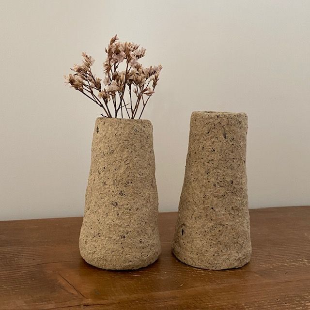 Mini vases coniques Granit 