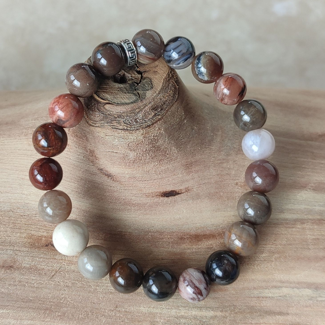 Bracelet bois pétrifié