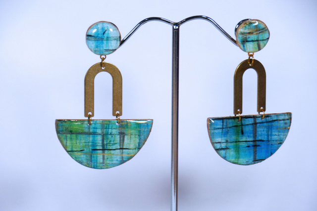 Boucles d'oreilles demi-lunes Collection ÉKla