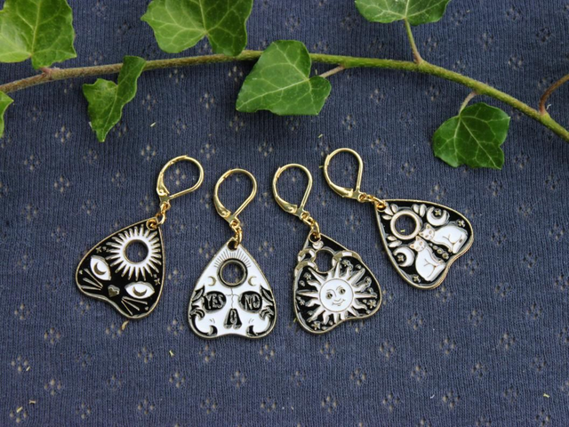 Ouija Zeiger Ohrringe gold [OR0031] 