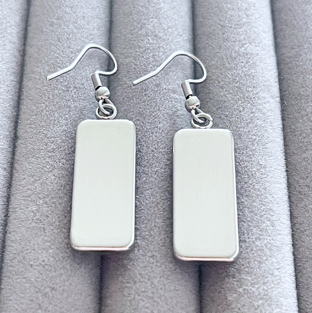 Snowy Cabin & Tree Drop Earrings