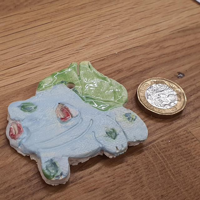 Bulbasaur glazed ceramic decoration 