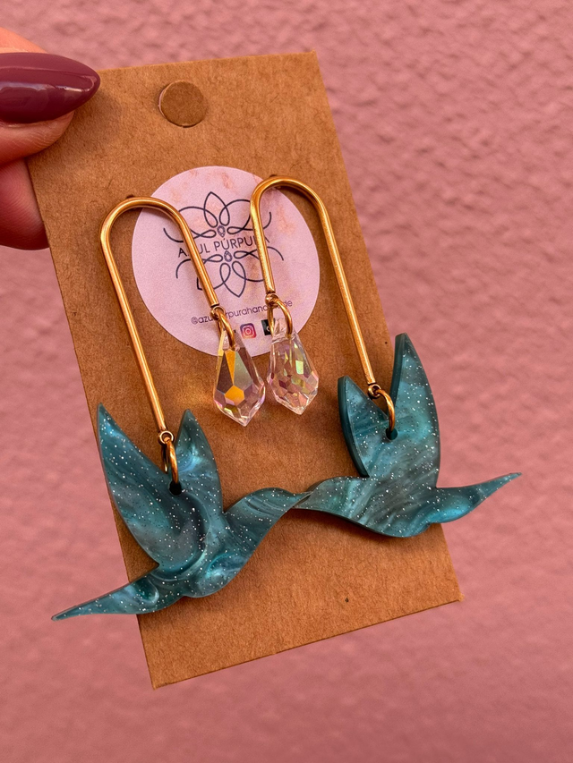 Brincos Pássaro Inspiração