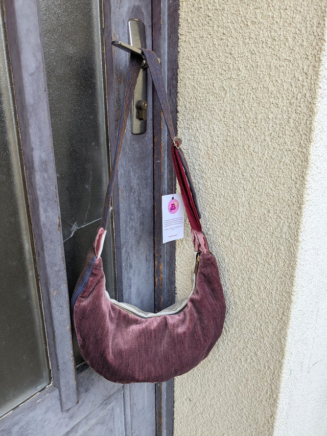 Sac DEMILUNE Vieux rose
