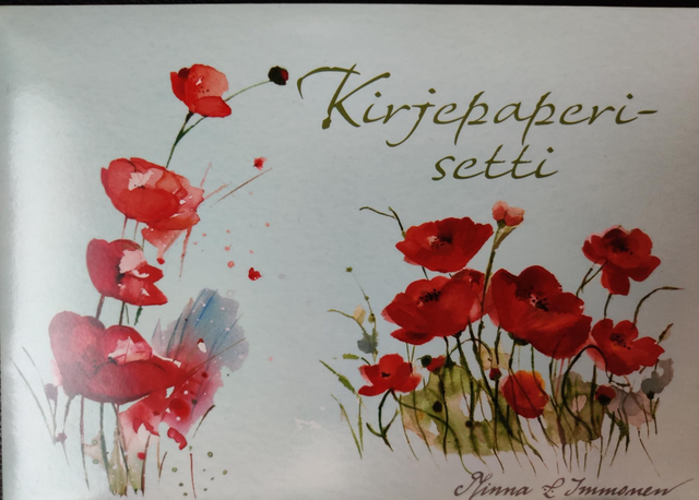 Minna Immonen kirjepaperisetti Unikot
