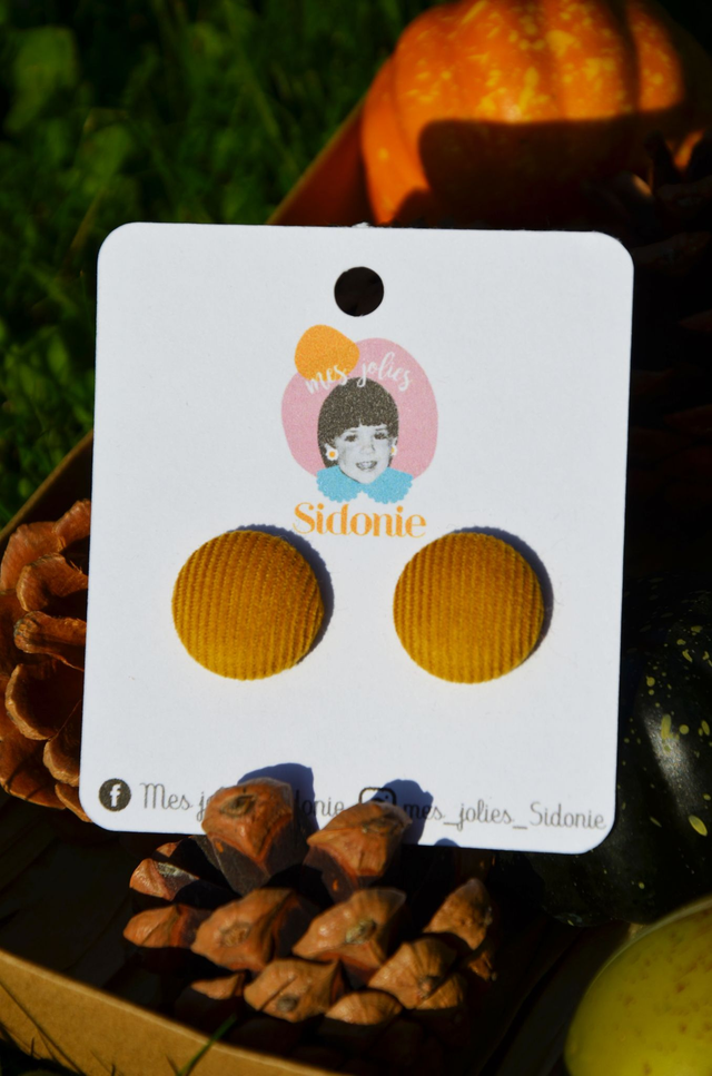 Mini Sidonie velours curry