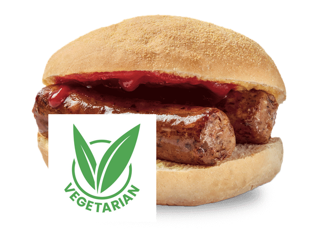 1. Breakfast - Vegetarian Sausage Bap