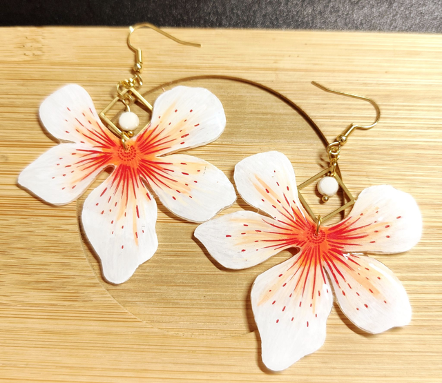 Cléor Blanc rouge orangé