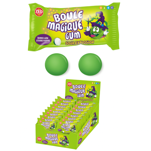 BOULE MAGIQUE GUM  SOUR EXPLOSION 