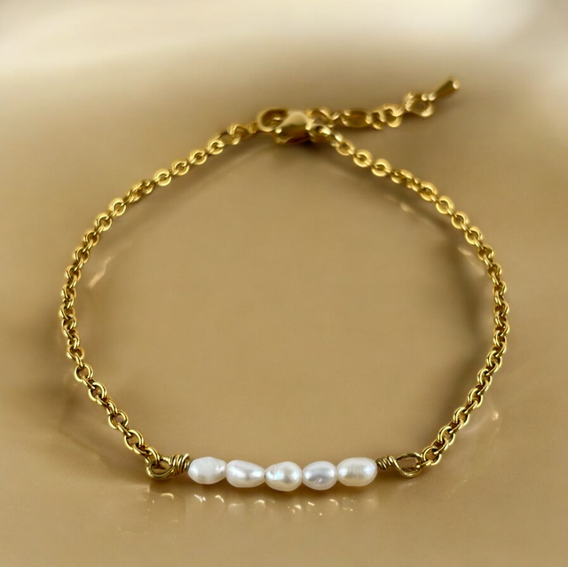Bracelet Minimaliste avec perles d’Eau Douce