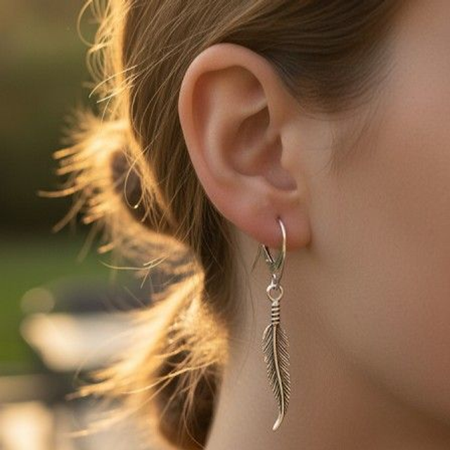 Sterling Silver Feather Earrings – Lightweight Jewellery for Freedom, Grace &amp; Spiritual Connection