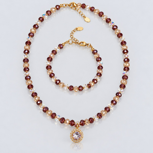 Collier &amp; Bracelet Grenadine