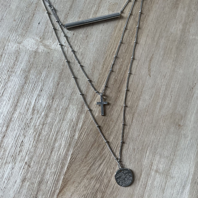 Collier Triple Argenté 