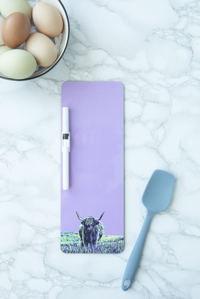 Highland Cow Magnetic Memo Board