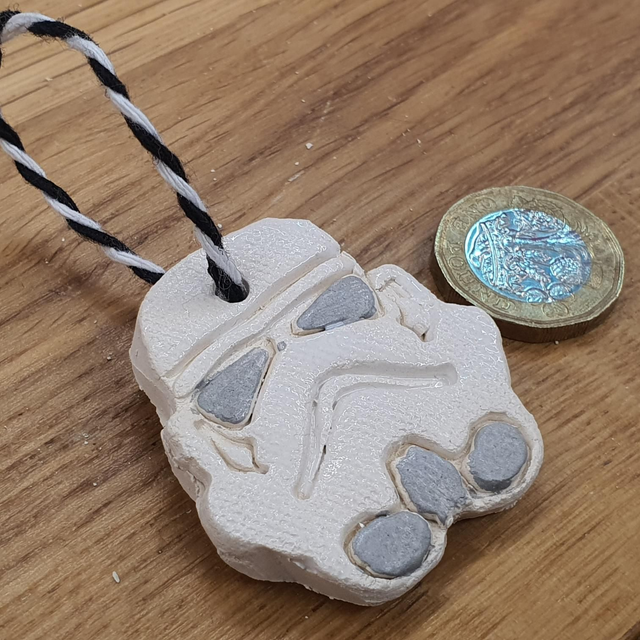 Mini storm trooper matte hanging decoration 