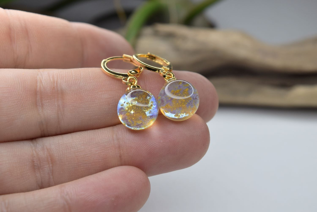 CRÉOLES VOIE LACTÉE TRANSPARENTE MONTURE OR (CVL19)