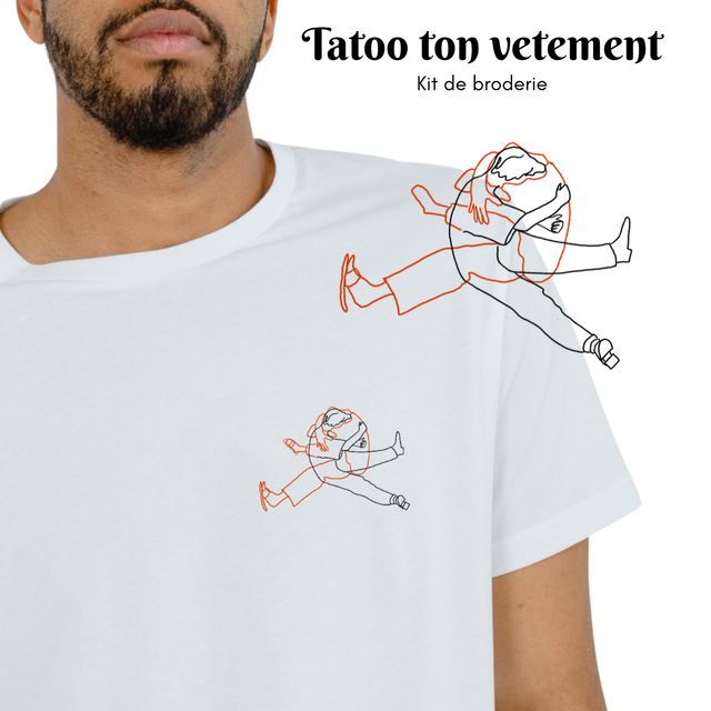 Kit de broderie "Tatoo ton vêtement"