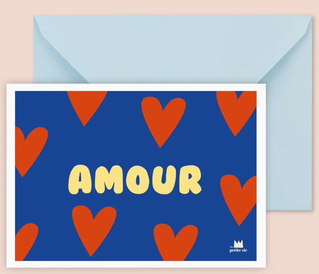 Carte "Love" - ​​Amour (avec enveloppe)