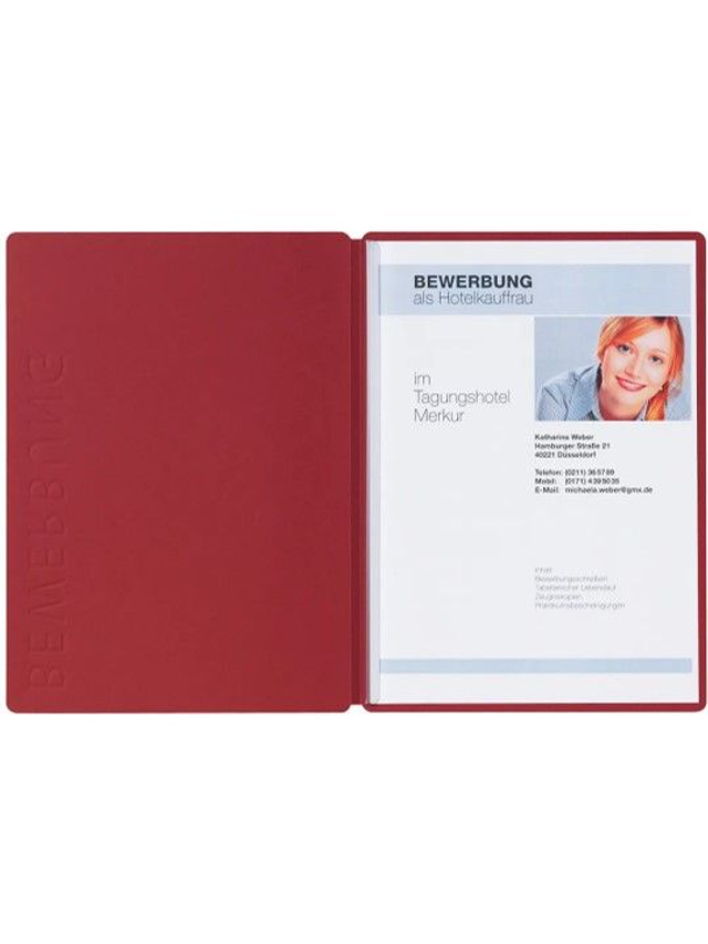 Bewerbungsmappe Solo rot