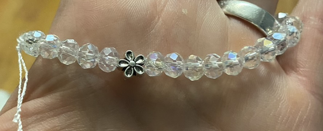 Clear bead bracelet
