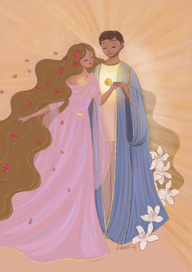 3 - Couple sacré personnalisé 